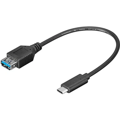Image de Adaptateur usb 3.0 goobay [1x 3.1 c mâle 1x connecteur a femelle] 0.20 m 4040849678943