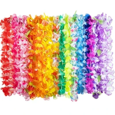Afbeelding van Joyin Speelgoed Hawaïaanse bloemenkransen, 36 stuks, bloemenkrans voor tropische Luau, krans jurk, feestfavorieten, strand en themagerelateerde verjaardagen, (3 dozijn)