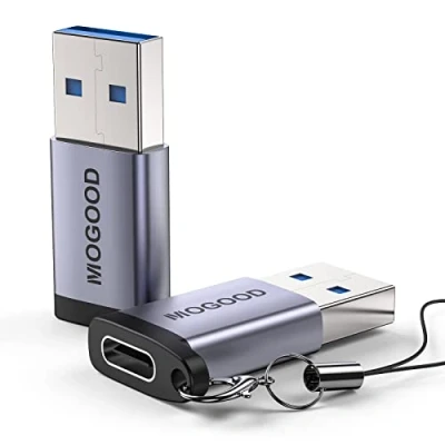 Afbeelding van USB naar C adapter, aansluiting 3.0 mannelijke adapter met koord, A 5 Gbps datasynchronisatie oplader converter voor iPhone 14 Plus Pro iWatch AirPods CarPlay.