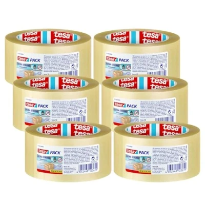 Afbeelding van tesa ULTRA STRONG 57176 Pakband Transparant (l x b) 66 m 50 mm 6 stuk(s)