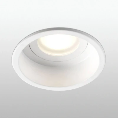 Afbeelding van Inbouwspot Hyde 1 lamp frame rond IP44 wit