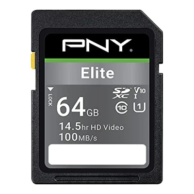 Image de PNY Elite Carte mémoire flash 64 Go UHS I U1 / Class10 SDXC