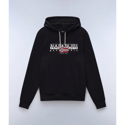 Afbeelding van Napapijri Aylmer Hoodie black, Heren, Maat: XL, Black