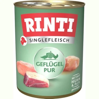 Afbeelding van RINTI Singlefleisch 6 x 800 g Hondenvoer Puur gevogelte