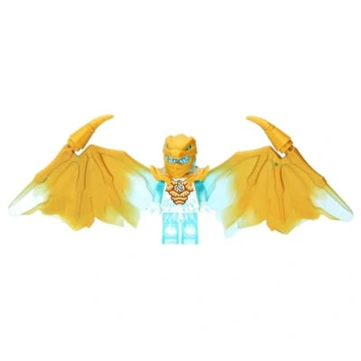 Afbeelding van LEGO Ninjago Crystalized: Zane Dragon Minifiguur met zwaard en shuriken