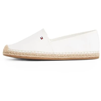 Afbeelding van Tommy Hilfiger FLAG Espadrilles, Dames, Maat: 38, Ecru Katoen