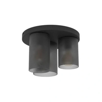 Afbeelding van EGLO Colomera Plafondlamp E27 Ø 35 cm Zwart/Mat Grijs