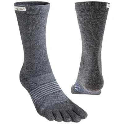 Afbeelding van Injinji Women&#039;s Trail Midweight Crew Grijs Dames XS S (35 40)
