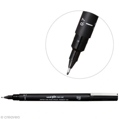 Image de Fineliner Uni Ball Pin 0,7mm noir