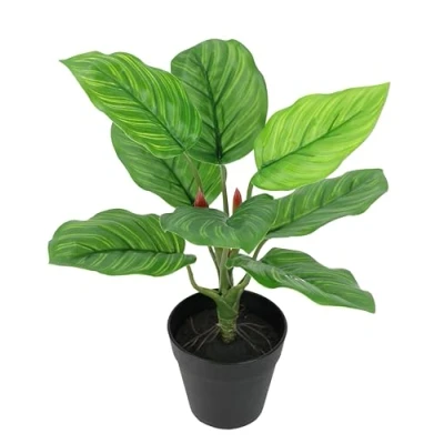 Afbeelding van Kunstmatige maranthus plant in pot, zijden bloemen, echt gevoel, decoratieve planten, kunstplanten, bloemplanten, planten