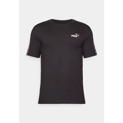 Afbeelding van Puma TAPE TEE Tshirt print, Heren, Maat: Small, Black