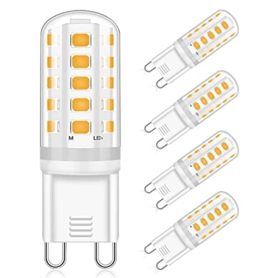 Afbeelding van Eco.Luma G9 Ledlampen, 5 W, komt overeen met 30 40 halogeen, warmwit, 3000 K, AC220 240 V, ledlamp, niet dimbaar, geen flikkeren, led lamp, 360 graden stralingshoek, 4 stuks