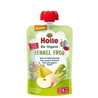Afbeelding van Holle Drinkfles, peer, appel, venkel, biologisch, 6 m, 100 g