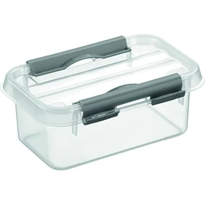 Image de Boite plastique transparente rectangulaire avec co