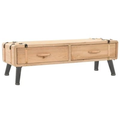 Afbeelding van Tv meubel 120x33x35 cm massief vurenhout