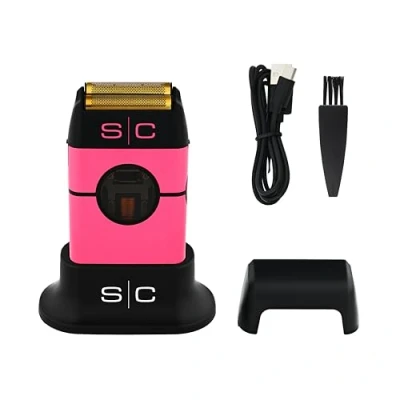 Afbeelding van Stylecraft Instinct Metal Shaver Professionele draadloze scheermachine met dubbele folie, intuïtieve koppelregeling en IN2 vectormotor in roze