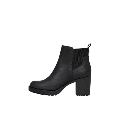 Afbeelding van Only Onlbarbara Heeled Bootie Noos Dameslaarzen, zwart.