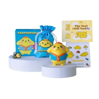 Afbeelding van COMANSI Pompompurin verzamelfiguur met 5 exclusieve Hello Kitty and Friends accessoires