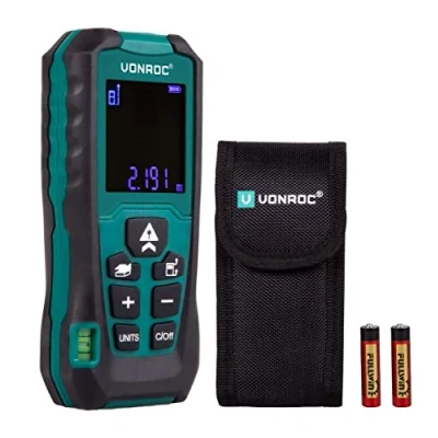 Afbeelding van VONROC Laser afstandsmeter 60 meter bereik Aanpasbare meetreferentie