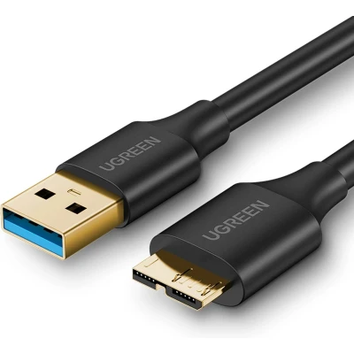 Afbeelding van Ugreen kabel USB A 3.0 Micro B SuperSpeed 5Gb/s 1m zwart (US130)