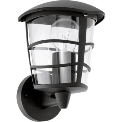 Afbeelding van Wandlamp opwaarts zwart aloria Eglo