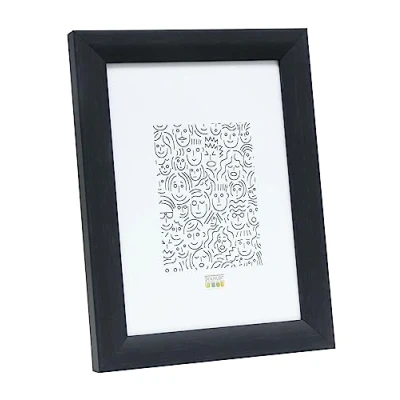 Afbeelding van Deknudt Frames fotolijst S54SF9 zwarte houtkleur hout 15x23 cm