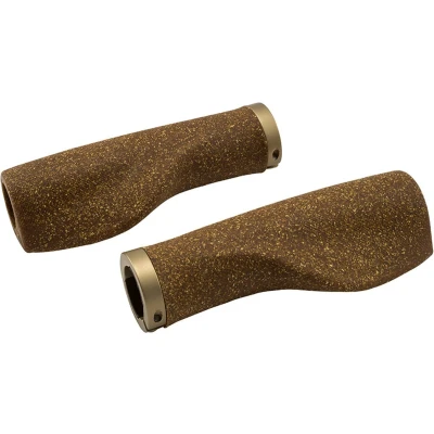 Afbeelding van Ergotec Set Handvatten Kyoto Cork L+R=130mm bruin