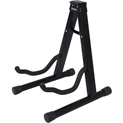 Image de KEPLIN Support de guitare en A (noir) Pliable électrique portable universel pour Compatible avec toutes les guitares acoustiques et électriques