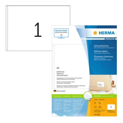 Image de HERMA Premium étiquettes d&#039;adresse laminées 400 étiquette(s)