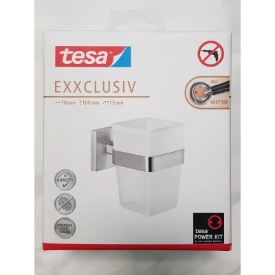 Afbeelding van Tesa Exxclusiv bekerhouder + glas