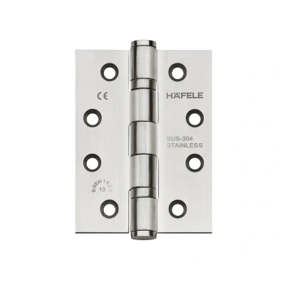Afbeelding van Deurscharnier RVS Mat 114x102x3 mm rechte hoeken