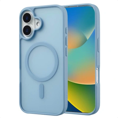 Afbeelding van imoshion Hoesje Geschikt voor iPhone 16 Color Guard Backcover MagSafe Lichtblauw