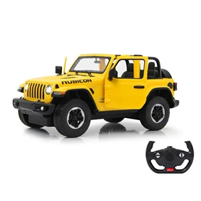 Afbeelding van JAMARA 405178 Jeep Wrangler JL 1:14 Handdeur 2,4 GHz officieel gelicentieerd, tot 1 uur rijtijd, ca. 11 km/u, perfect nagemaakte details, gedetailleerd interieur, licht