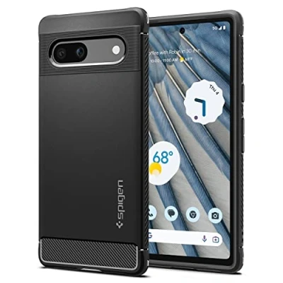 Afbeelding van Spigen Rugged Armor TPU Back Cover Zwart Google Pixel 7A
