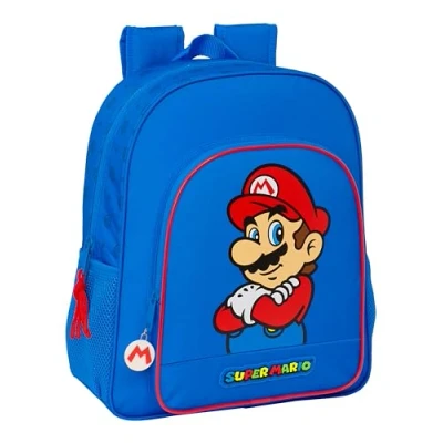 Afbeelding van Schoolrugzak Super Mario Play Blauw Rood 32 X 38 12 cm