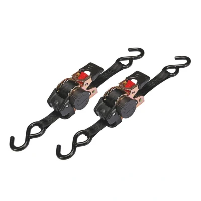 Afbeelding van Set met 2 x zelfoprollende ratelspandband 300 kg 3 m 25 mm Velleman
