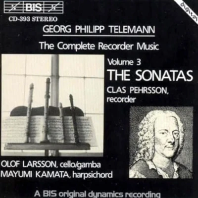Afbeelding van Clas Pehrsson, Olof Larsson Telemann: The Complete Recorder Vol.3 (CD)