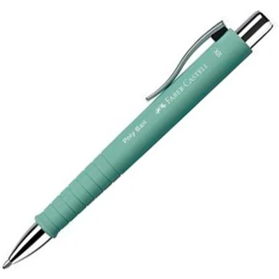 Afbeelding van Pen Faber Castell Poly Ball XB Blauw Groen Klot 5 Stuks