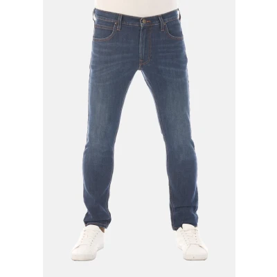 Afbeelding van Lee Heren Jeans Broeken Luke Slim tapered Fit Blauw Volwassenen Denim Jeansbroek