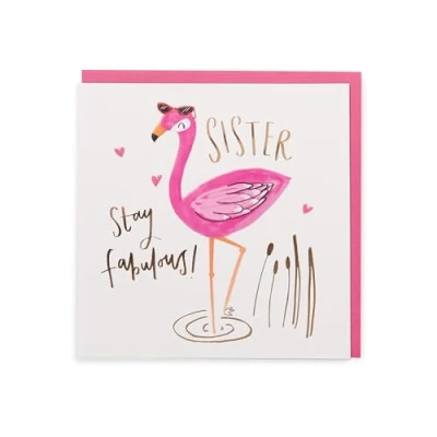 Afbeelding van Kindred UK Greetings Stay Fabulous Flamingo verjaardagskaart, 159 x mm