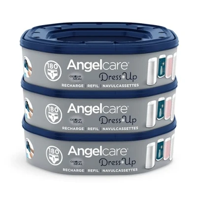 Afbeelding van AngelCare Navulling Luieremmer Baby Achthoekige Navulcassettes Voor Dress Up 3 Stuks