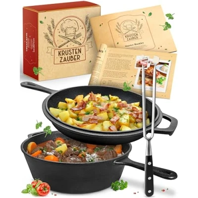 Afbeelding van KRUSTENZAUBER braadpan gietijzeren pot inductie