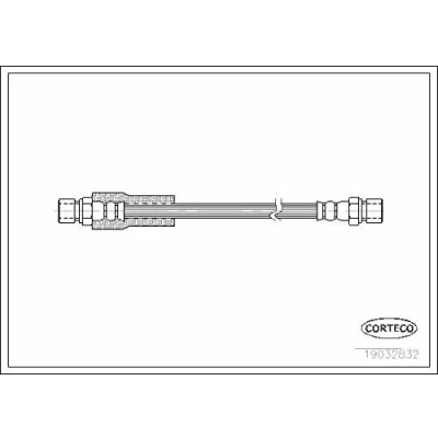 Afbeelding van CORTECO 19032832 Remslang Vooras 460