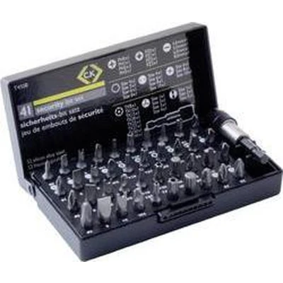Afbeelding van C.K T4508 Bitset 41 delig Plat, Kruiskop Phillips, Pozidriv, Zesrond TX BO, Veeltand (XZN), Spanner, Torque, Tri Wing