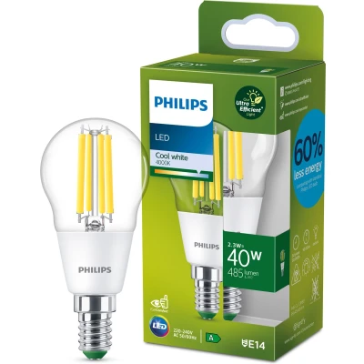 Afbeelding van Philips Ultra Efficient LED kogellamp Mat 40 W E14 Koelwit licht