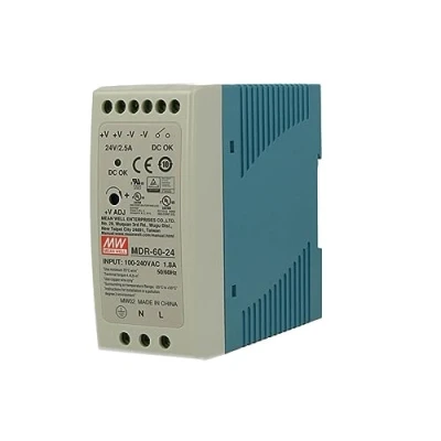 Afbeelding van Mean Well MDR 60 24 DIN rail netvoeding V/DC 2.5 A W Aantal uitgangen: 1 x Inhoud: stuk(s)