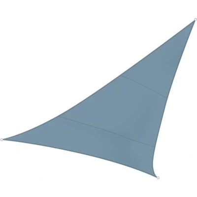 Afbeelding van Perel Schaduwdoek, waterafstotend, 5 x m, 160 g/m², polyester, driehoek, lichtgrijs