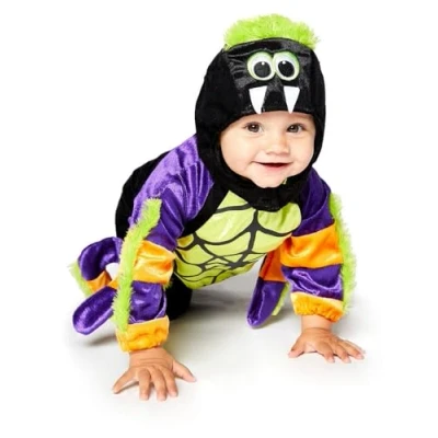 Afbeelding van amscan Little Crawly Spider Halloween kostuum voor kinderen, 3 4 jaar, 9907516
