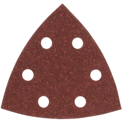 Afbeelding van Bosch Accessories 2609256A50 Deltaschuurpapier Met klittenband, Geperforeerd Korrelgrootte 80 Hoekmaat 93 mm 5 stuk(s)