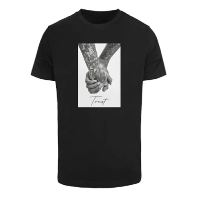 Afbeelding van Mister Tee Trust Tshirt print, Heren, Maat: Large, Black